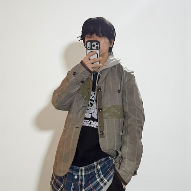 준야와타나베 12SS 패치워크 자켓