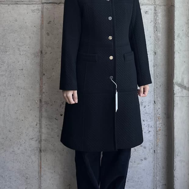 꾸레쥬 롱자켓 블랙