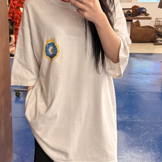 Stussy 스투시 플라워 반팔티