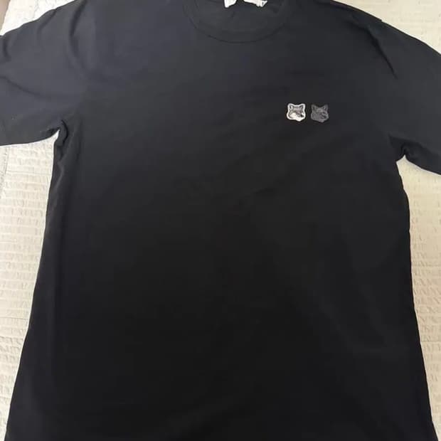 메종키츠네 더블폭스 반팔티