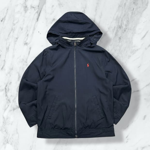 폴로 랄프로렌 네이비 폴리쉘 블루종 자켓 