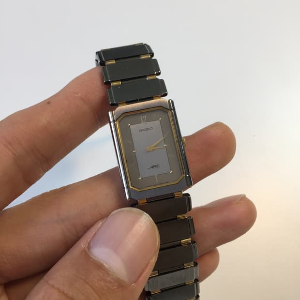 80s seiko arc quartz tank