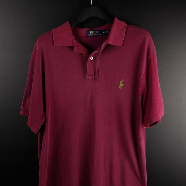 폴로랄프로렌 보라색 반팔카라티