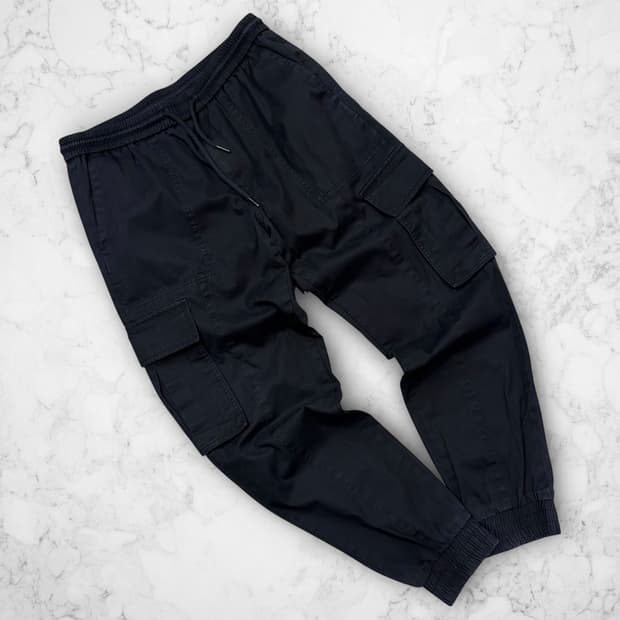 [48] 22FW 준지 카고 조거 팬츠 블랙 C509