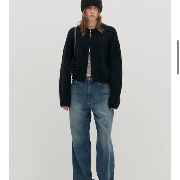 로우클래식 ALPACA ZIP-UP CARDIGAN