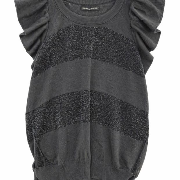 요지 야마모토 블랙 스트라이프 니트 2