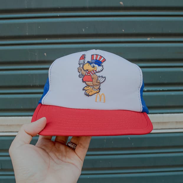 1984 맥도날드 Los Angeles Olympic 트러커 매쉬 캡