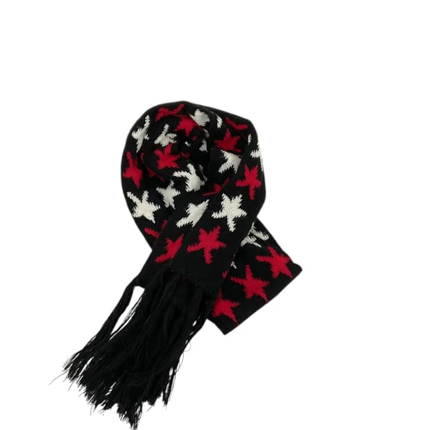 빈티지 별 패턴 머플러