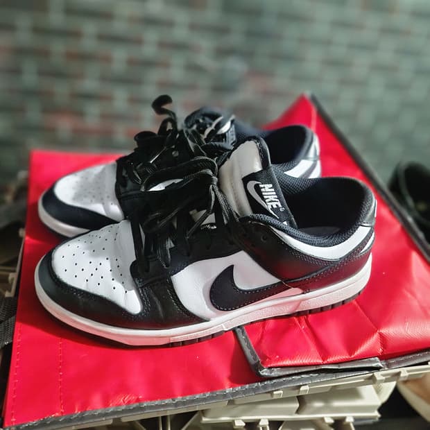 나이키 돌고래 덩크 로우 흰검 235