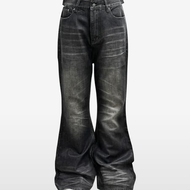 포스 센스티브 데님 플레어진