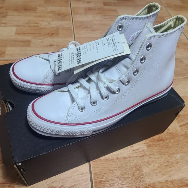 (새상품)컨버스 가죽 레더 하이 270(265추천)