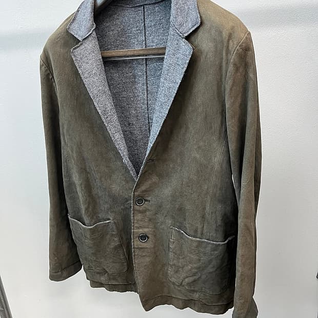 105) 시리즈 빈티지 가죽 블레이져 