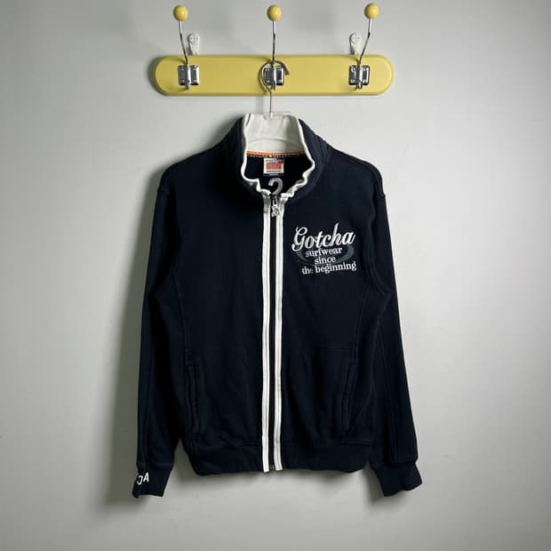 Gotcha 갓챠 블랙 트랙 집업 자켓 M
