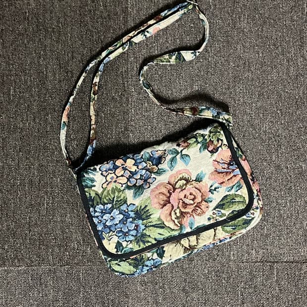 빈티지 플라워 크로스백