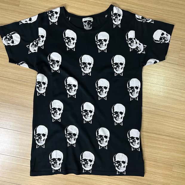생로랑 에디슬리먼 skull head  반팔