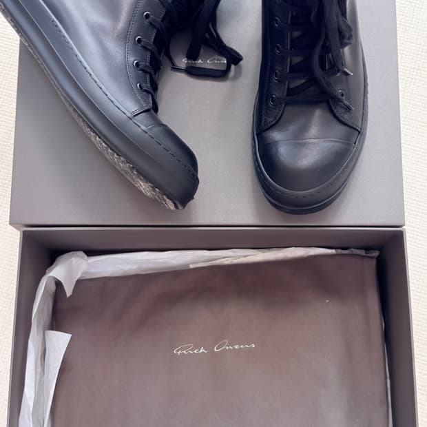 릭오웬스 올블랙 레더 라몬즈 41 