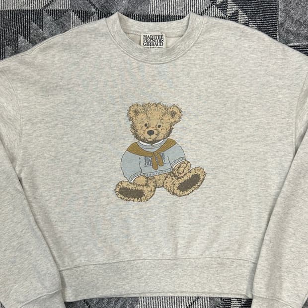 마리떼 프랑소와 저버 곰돌이 크롭 맨투맨 S