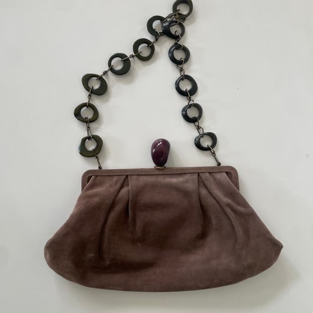 Marni 00s Suede Clutch Bag