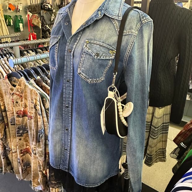 DIESEL 디젤 진청워싱 긴팔셔츠