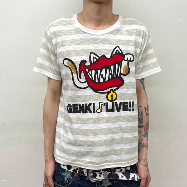 Lips Cat Stripe T-shirt
