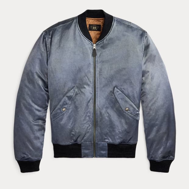 RRL 임브로이더 새틴 플라이트 자켓 S 새상품