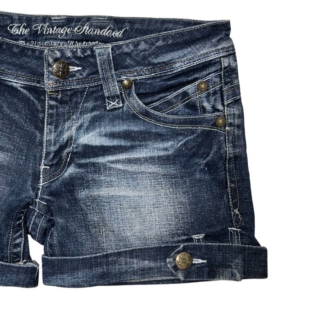 JPN 디테일 Y2K 로우라이즈 핫팬츠