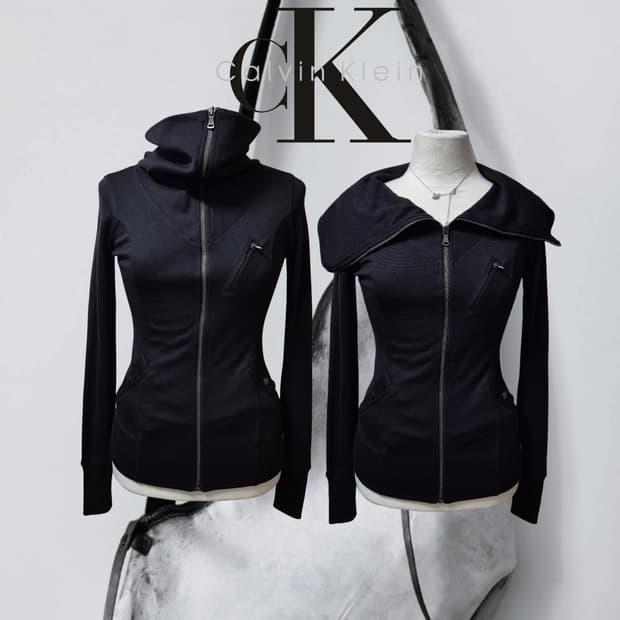Calvin Klein high necked zip-up