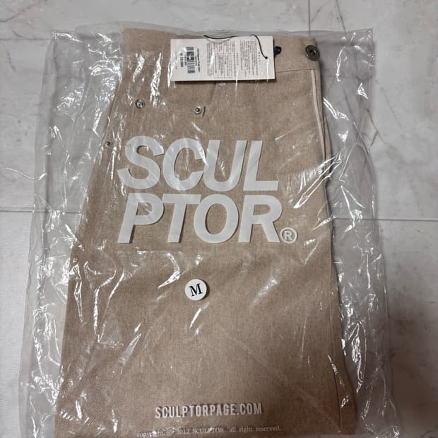 스컬프터 19ss 피그먼트 워시 스커트 m