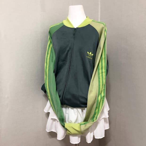 아디다스 레어 라임맛 슈퍼스타 져지 M