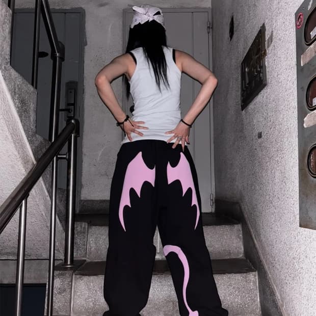 떨스티 망냐뇽 팬츠 블랙 1 (이안바지)