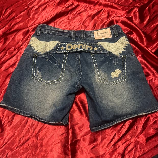 Y2k 헤이세이 날개 숏팬츠