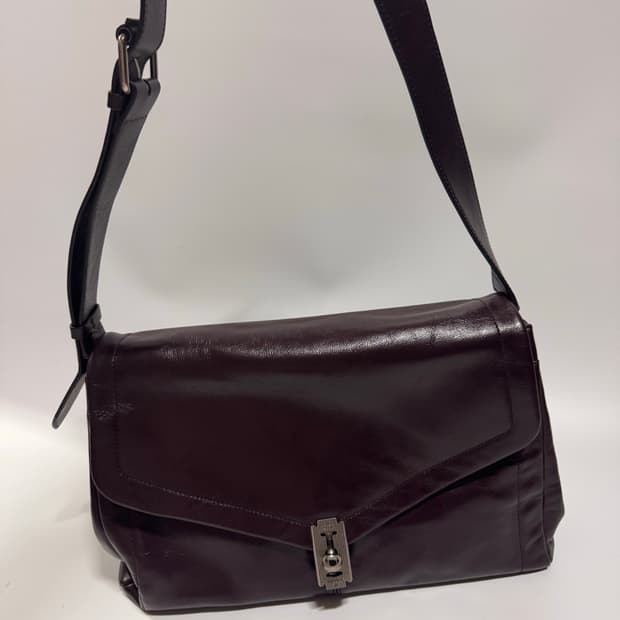 분크 오캄 두 숄더백 라지 버건디