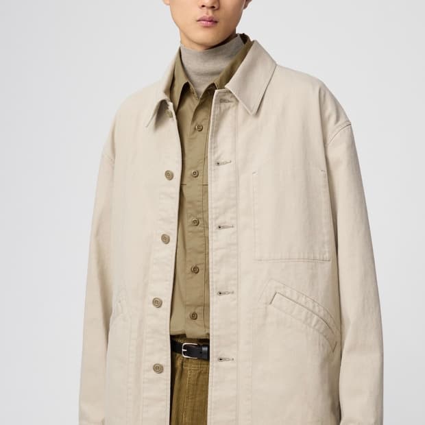 유니클로U 오버사이즈 데님 자켓 L