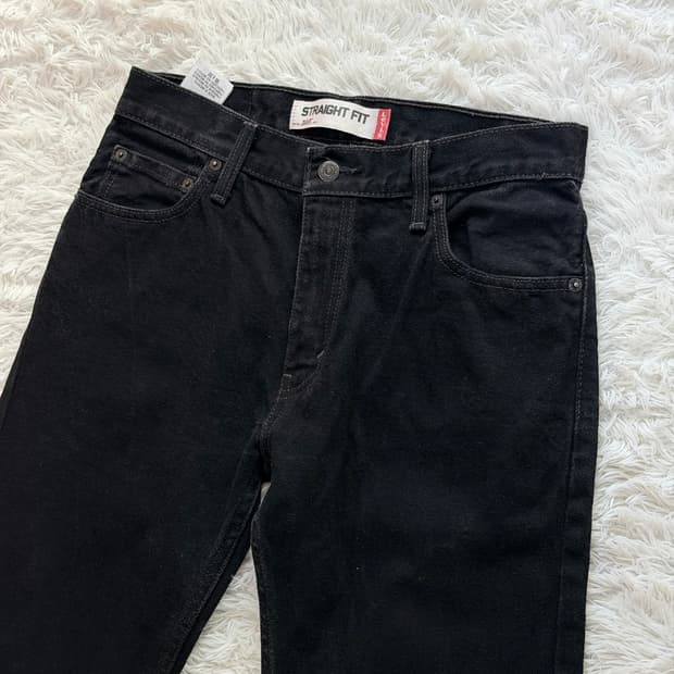 리바이스 505 스트레이트 핏 블랙진 (W30 L32)