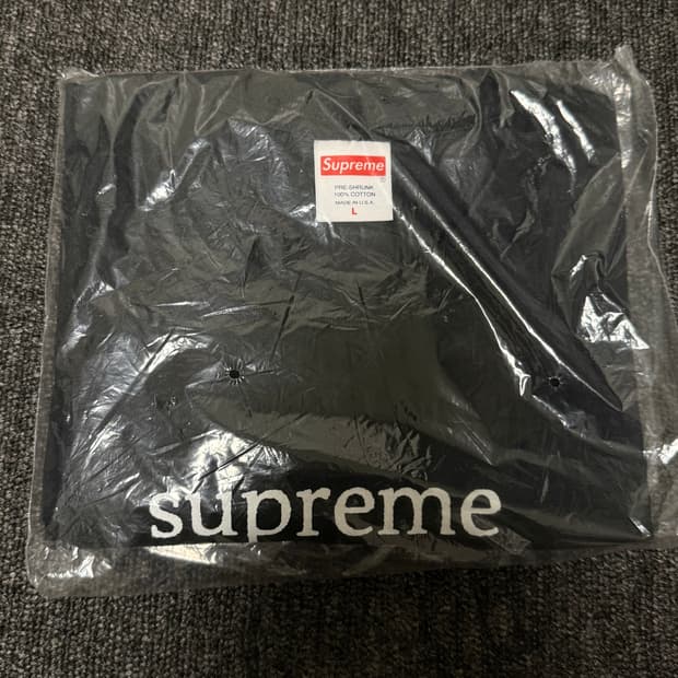 [L] 슈프림 Fuck With Your Head 반팔티 블랙