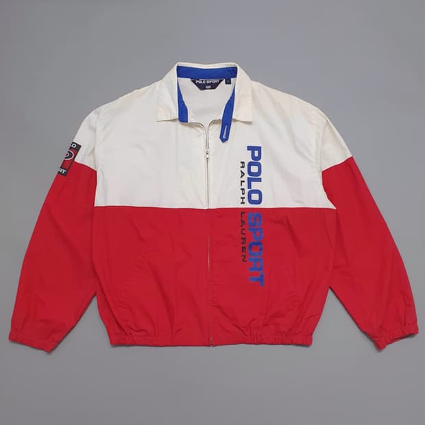 폴로스포츠 90s 스펠아웃 블루종 자켓 베이포트 L (110)