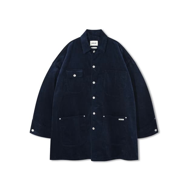 앵글런 Anglan Corduroy Work Coat Jacket 네이비
