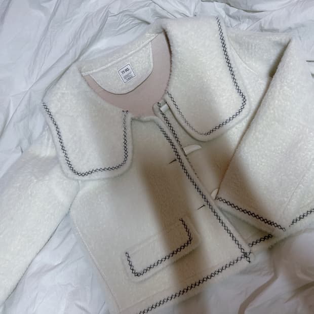 숏코트 아이보리