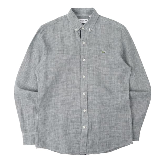 라코스테 하운드투스 체크 린넨 셔츠