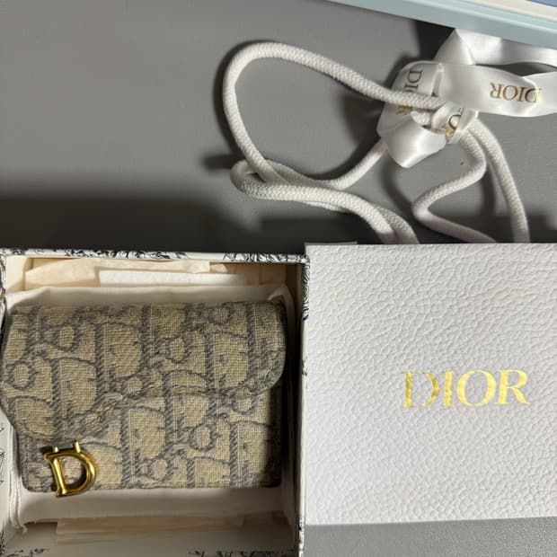 디올 오블리크 지갑 풀박스