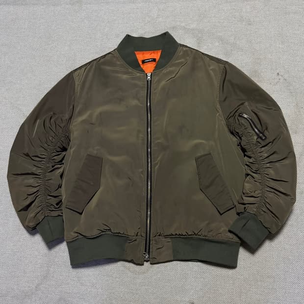 PEACE 카키 항공 자켓