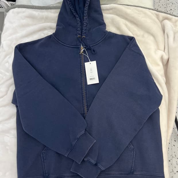 퍼렌 워시드 후드집업 네이비 새상품