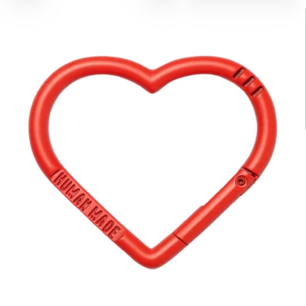 휴먼메이드 하트 카라비너 레드