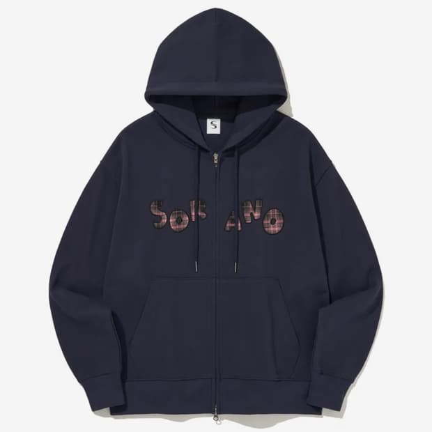 SORANO Checkpatch HOODIE ZIP-UP