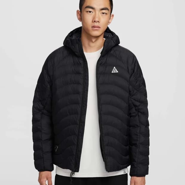 [새상품] M) 나이키 ACG 라바 플로우 써마핏 ADV 경량패딩 블랙