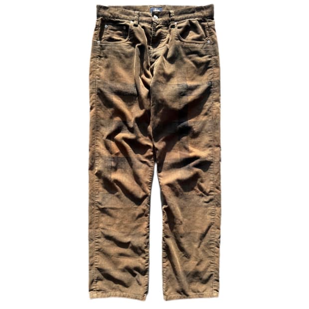 90s 스투시 코듀로이 체크팬츠 32in