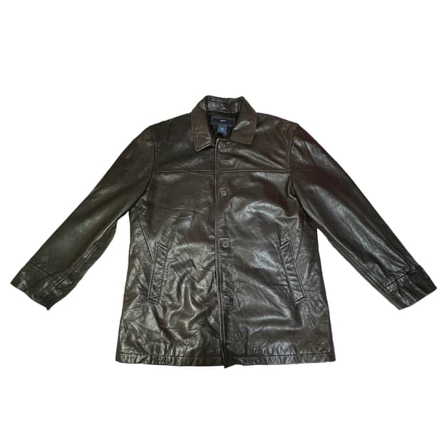 빈티지 90s 올드갭 GAP 레더(소가죽) 갭 카코트 브라운 XL