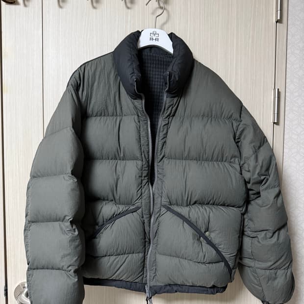 [3]폴리테루 25fw 리버서블푸퍼 세이지