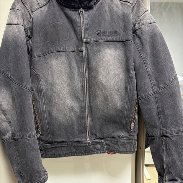ETCE 블랙 데님 바이커 자켓 100사이즈감 신품 수준