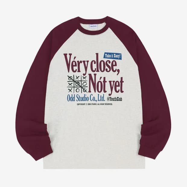 오드스튜디오 베리클로즈 래글런 오버핏 롱슬리브(택달린새상품)